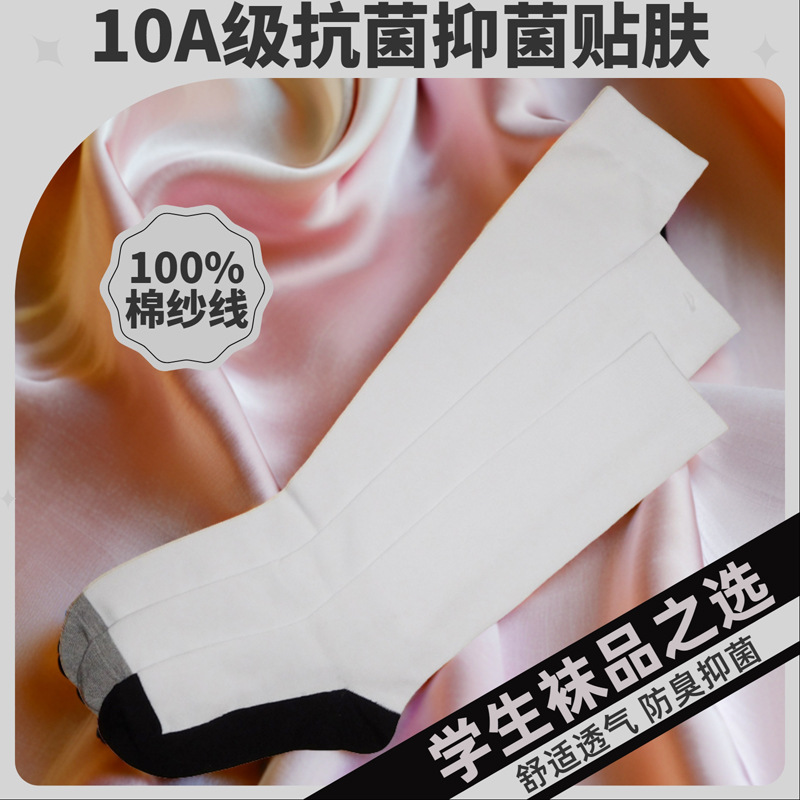 10A抗菌防臭学生袜