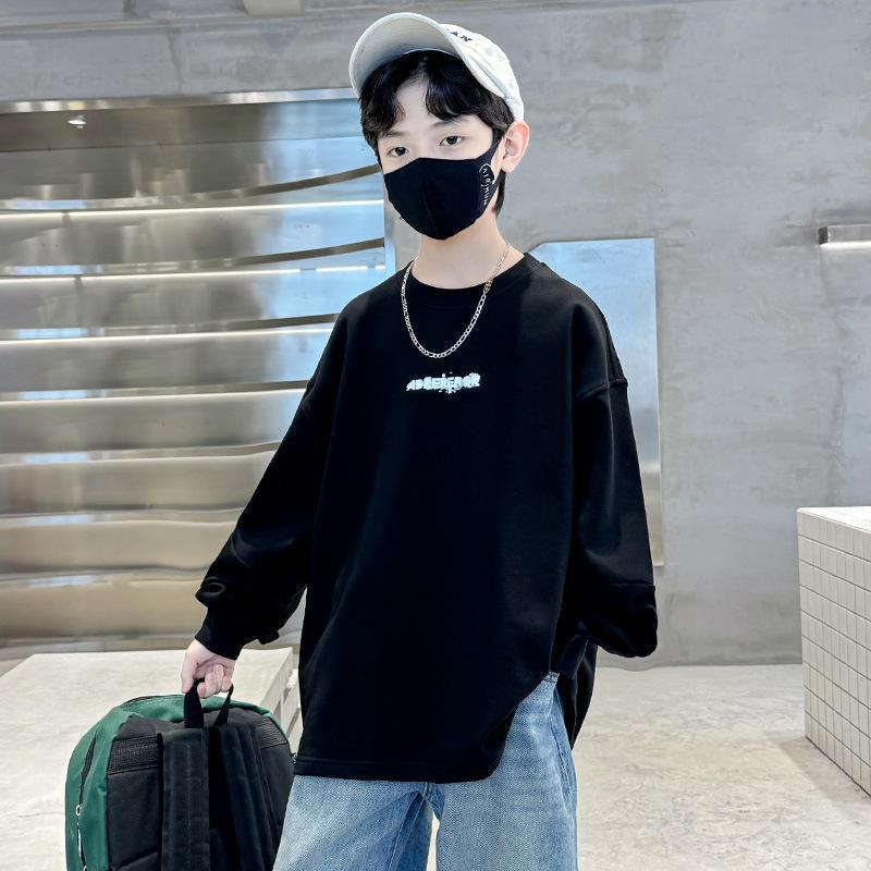 宝藏衣橱上新纯棉男童装长袖打底衫t恤潮流款百搭韩版美式洋气_