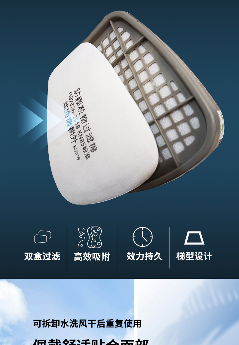 6200防毒面具全面罩喷漆专用防尘口罩防工业粉尘