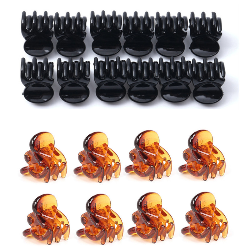 New-12pcs-Mini-Cute-Black-Hair