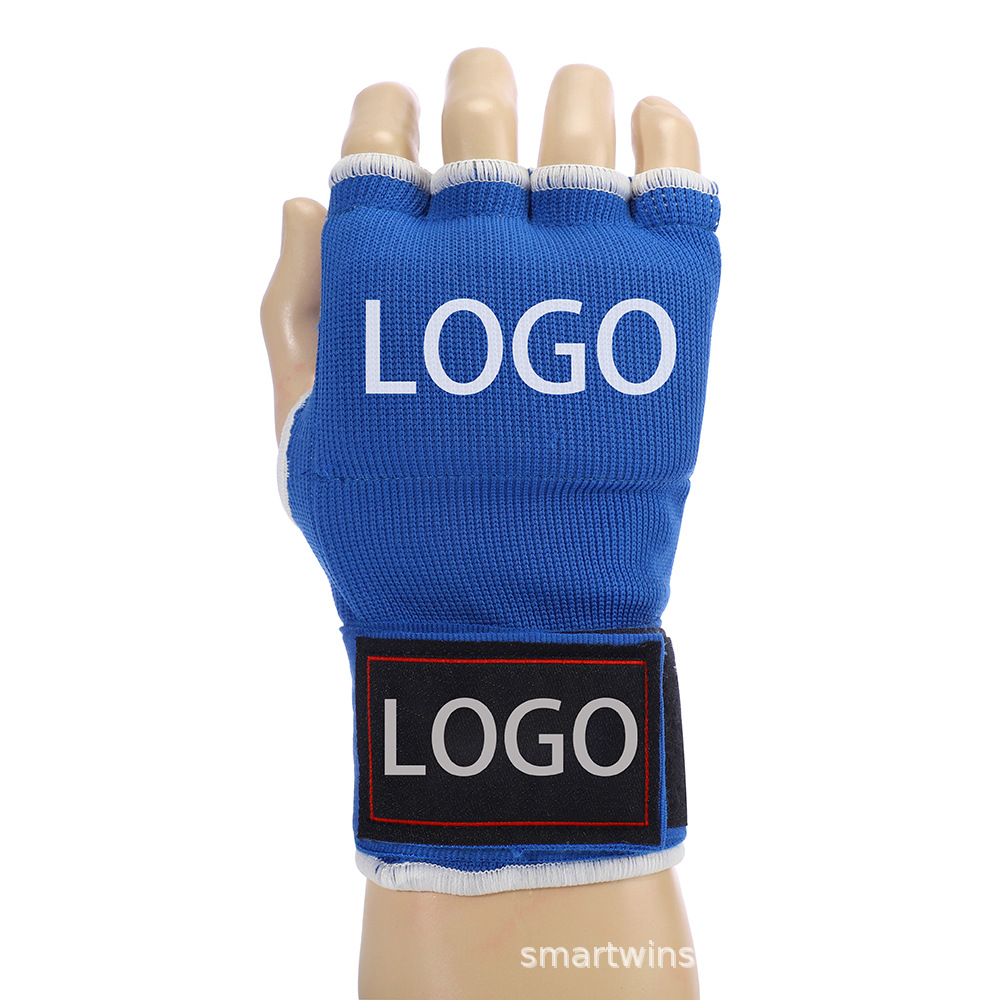 半指针织凝胶手套绑带款