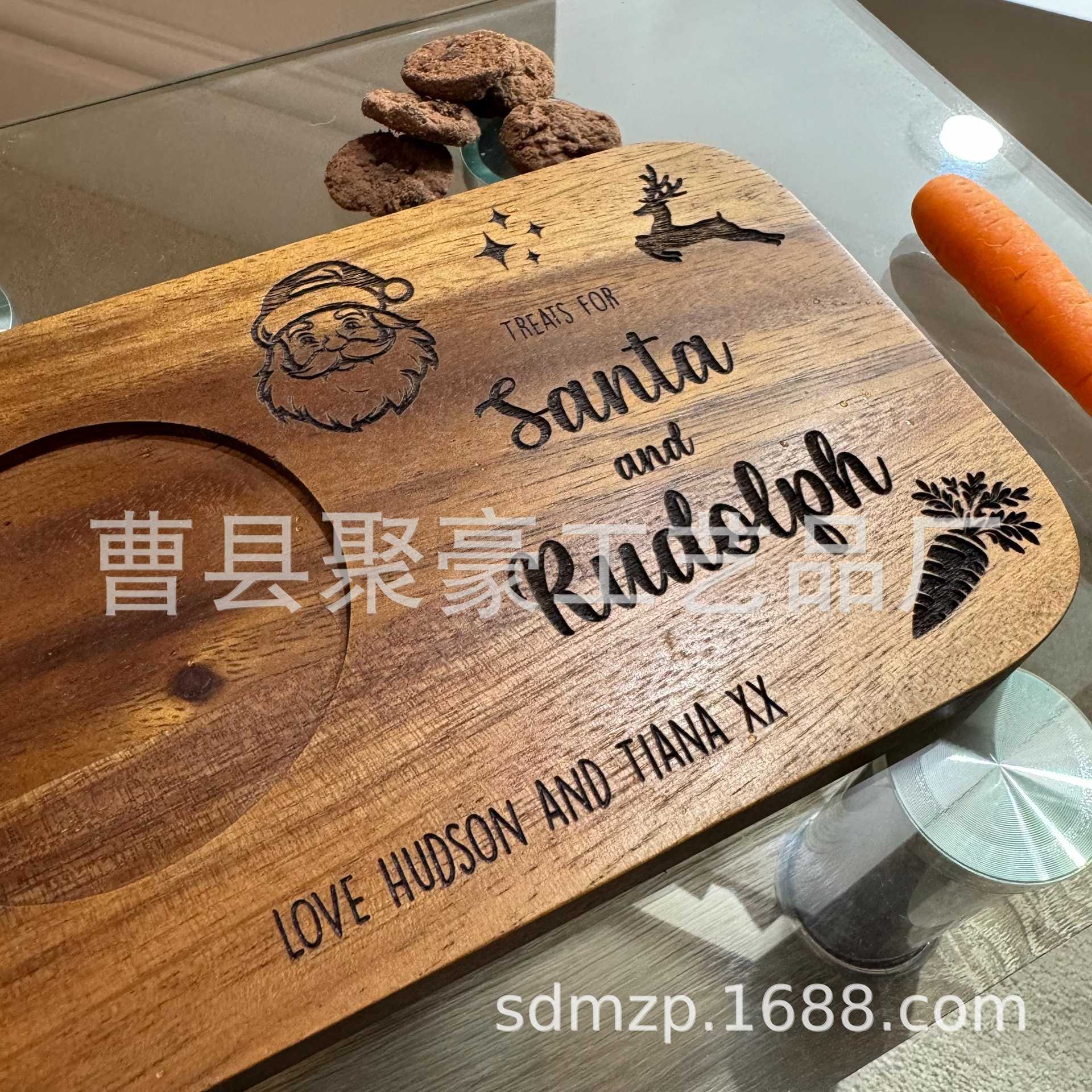 相思木盘实木早餐板木质咖啡托盘饼干食品木制桌面收纳摆件木盘