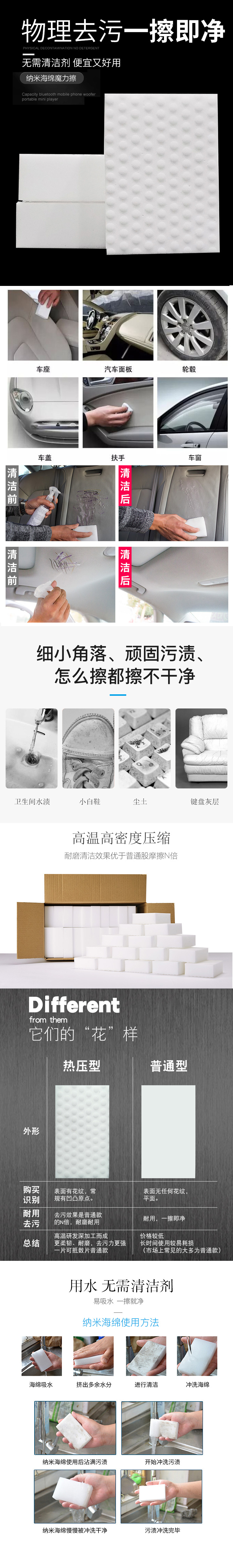 高密度纳米海绵擦