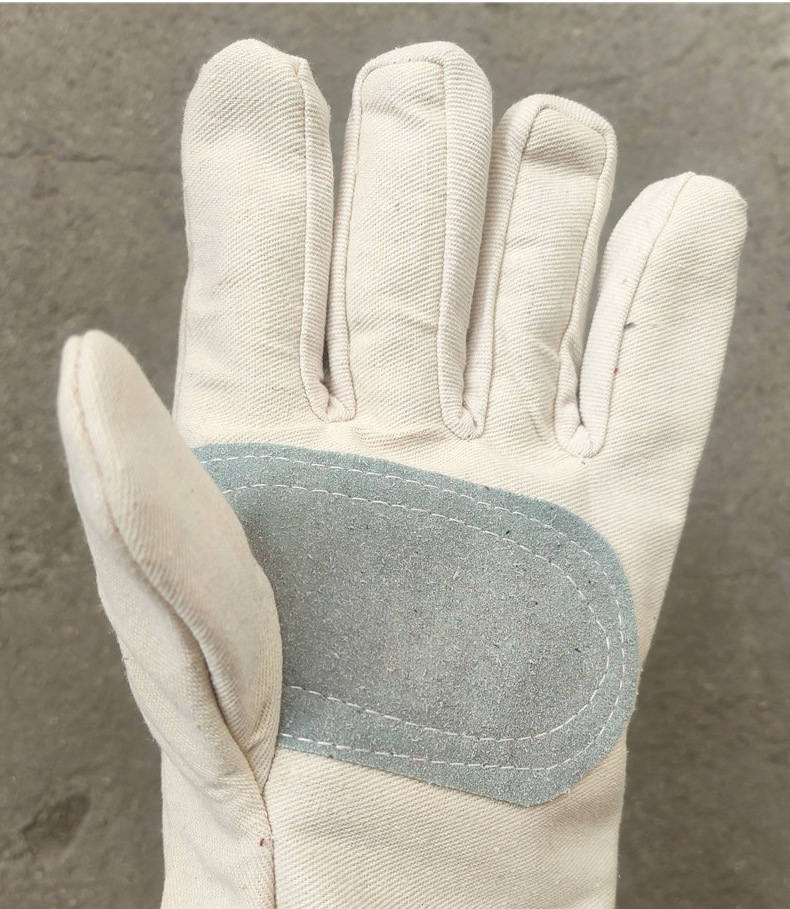 双层铁路加掌帆布手套劳保耐磨工作焊工专用防油加厚防
