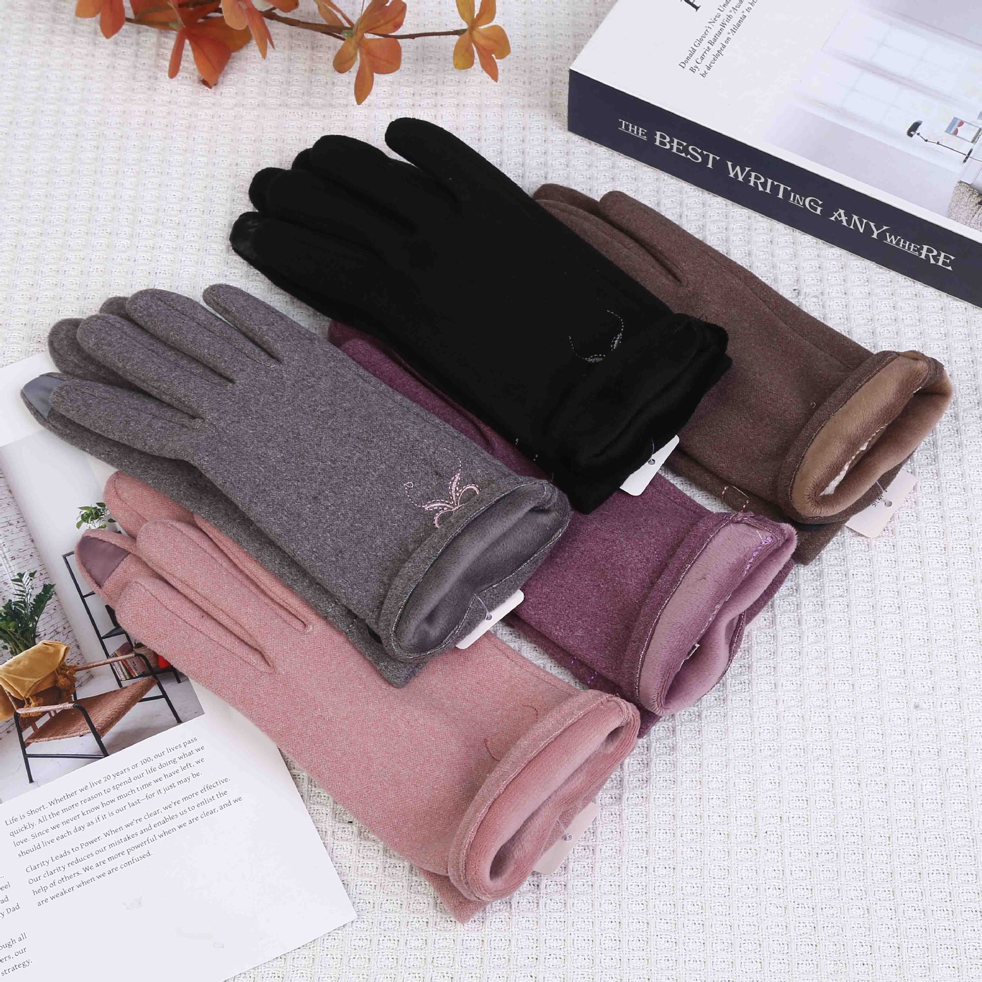 女士超柔保暖手套