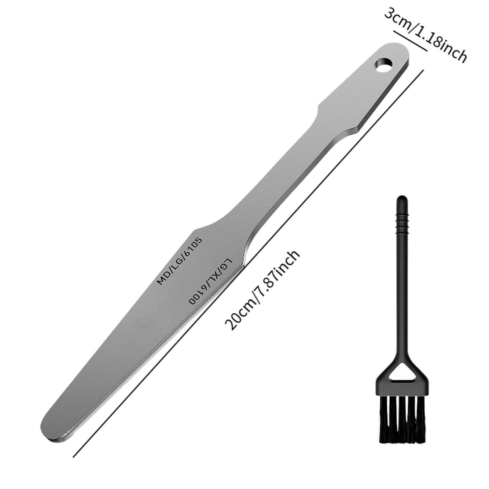 Guitars Fret File with Cleaning Brush Professional Luthier Tool Portable Luthier Repair Tool Guitar Repairing Tool for Guitar 