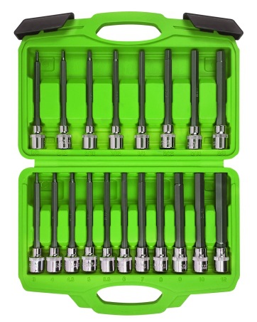 Long allen socket set