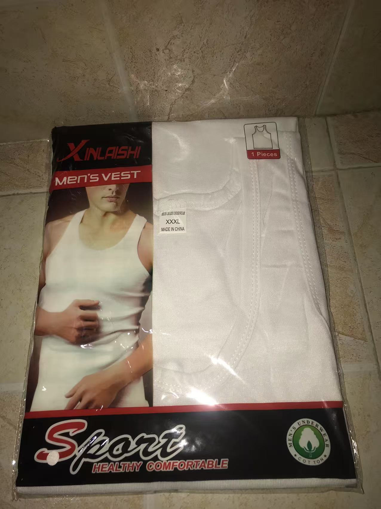 苍南县鸿意纺织有限公司细针涤纶男士背心