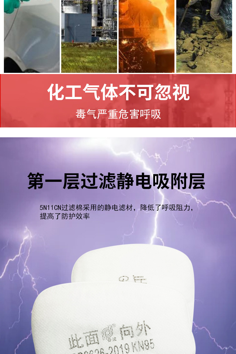 普达410防毒面具喷漆农药化工防异味装修防尘毒口罩