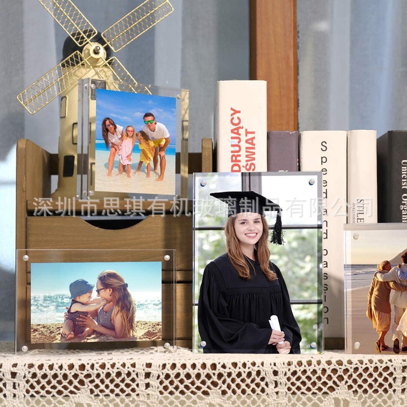 源头实力工厂现货供应平台热销亚克力强磁相框