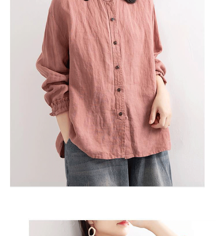 文艺复古女秋季棉麻衬衫女宽松圆领衬衣长袖休闲外套收口袖上衣女-tmall_06.gif
