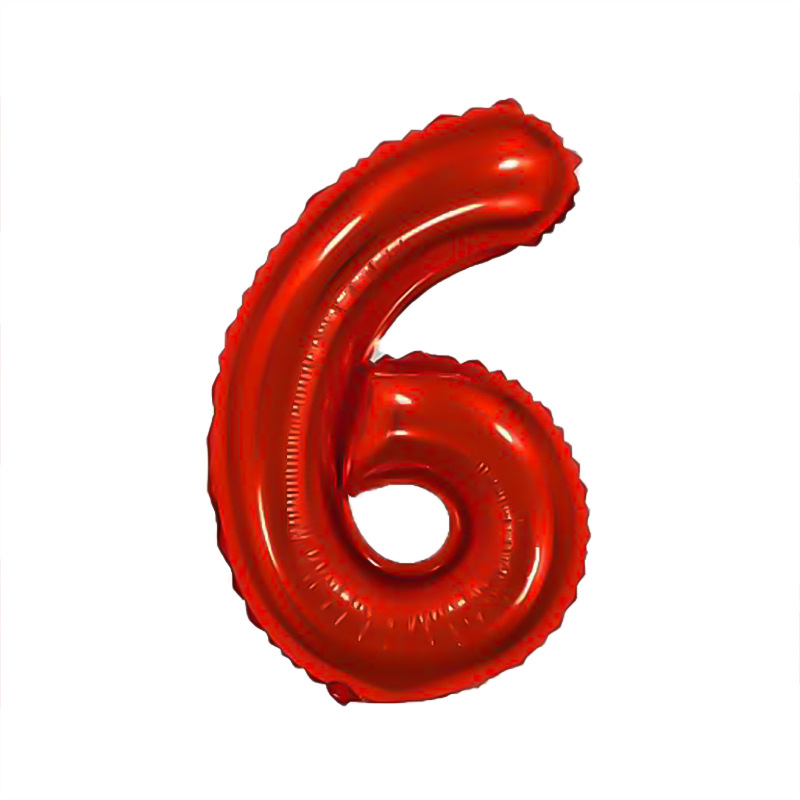 瘦版红色数字6