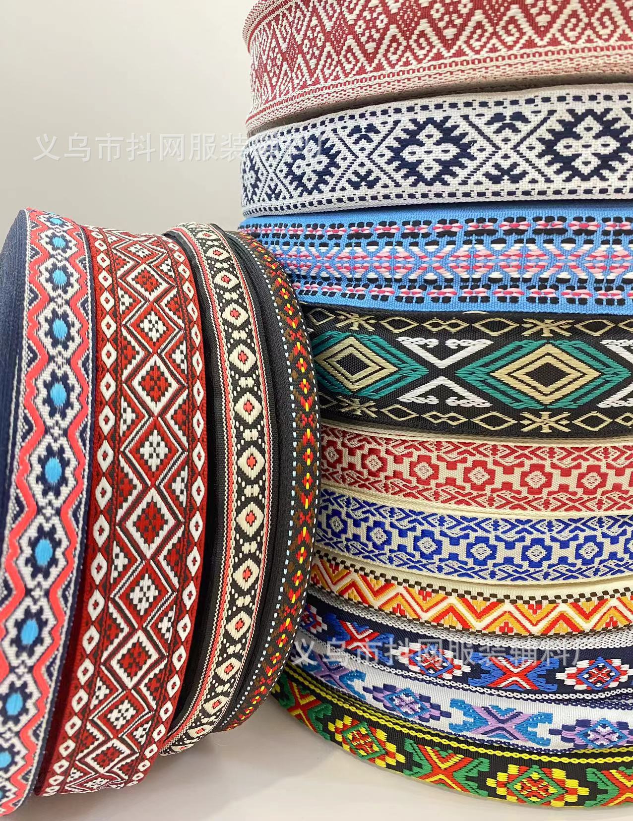 多款民族风提花刺绣织带