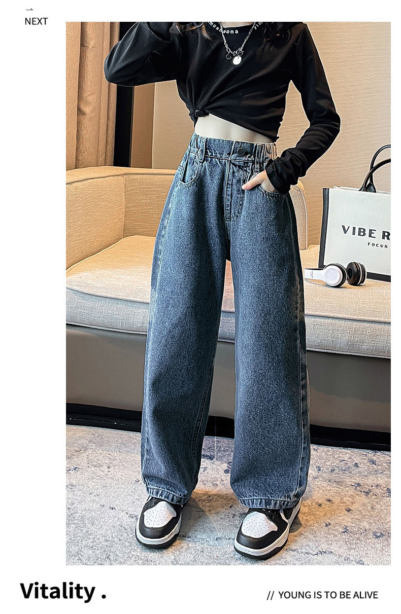一粒扣牛仔阔裤_14