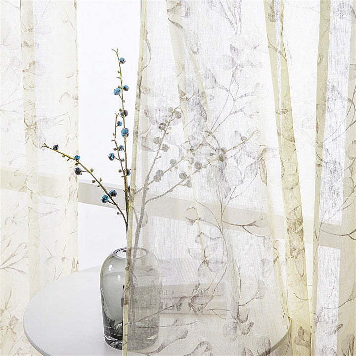 LinenTexturedbeigeSheerFloralC