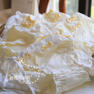 纯欲的像初恋*新款系带低腰丁字裤性感女士内裤绑带可解300-F系列