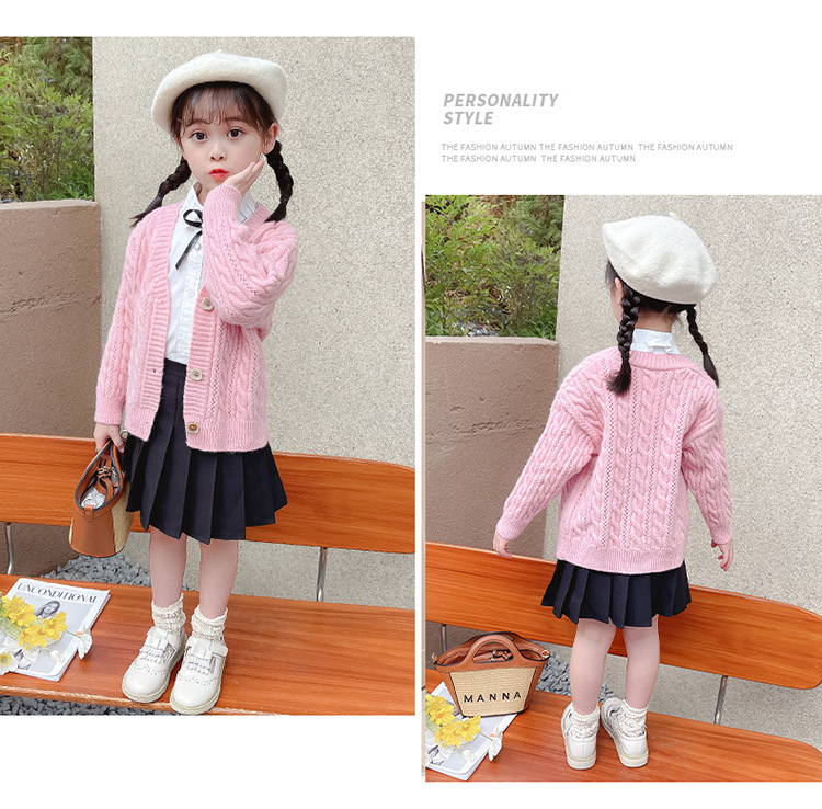 女童开衫毛衣外套