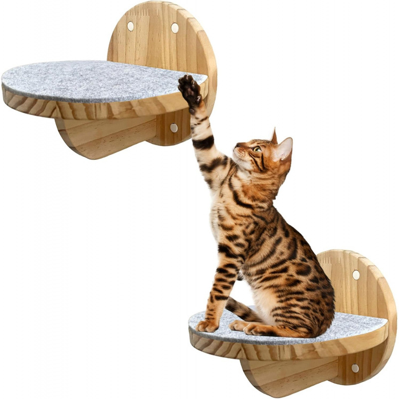 2 PCS Cat Climbing Shelf Wall 