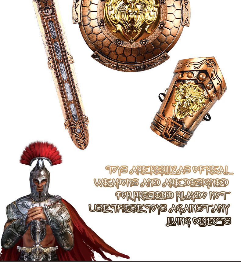 复制_厂家批发 古铜战具兵器 盾牌弓箭套装 儿.jpg