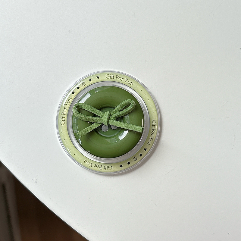 _0009_绿gift磁吸-蝴蝶结纽扣-墨绿