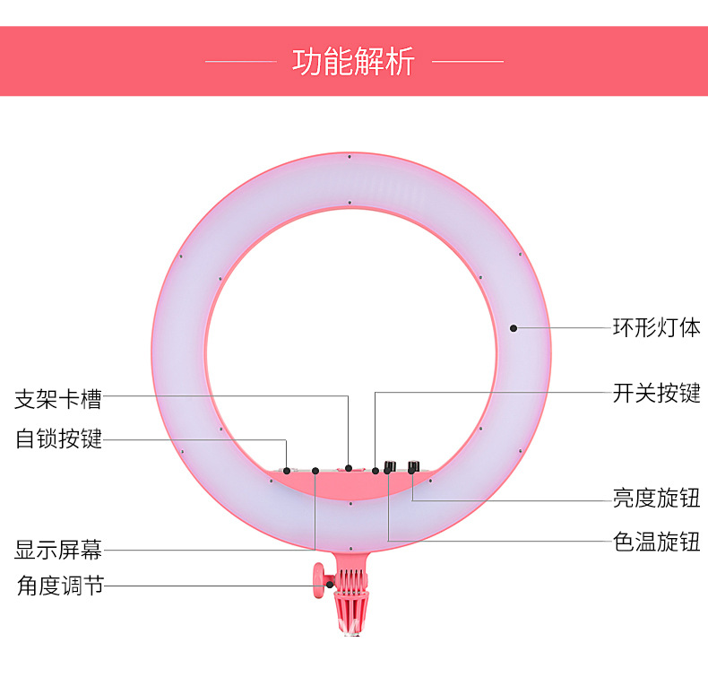 神牛LR160 LED摄影环形灯