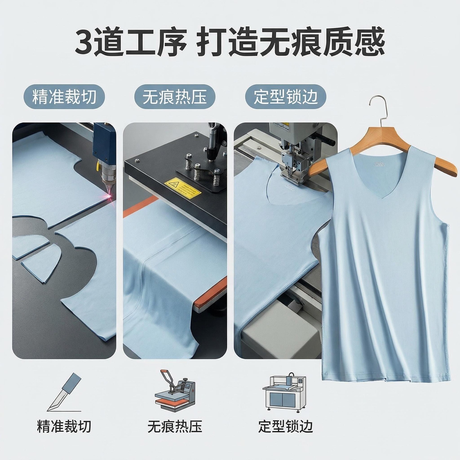 工艺制作图_ 展示无痕制作工艺，强化品质感知