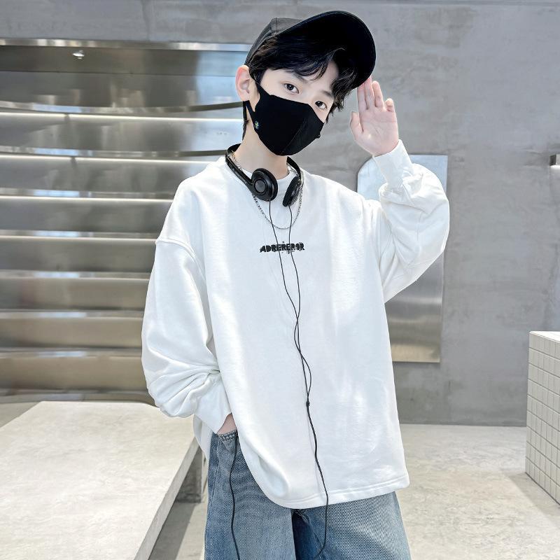 宝藏衣橱上新纯棉男童装长袖打底衫t恤潮流款百搭韩版美式洋气_