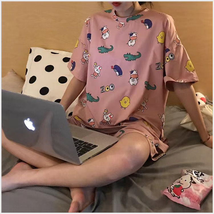 （1）兔子鳄鱼-粉-短