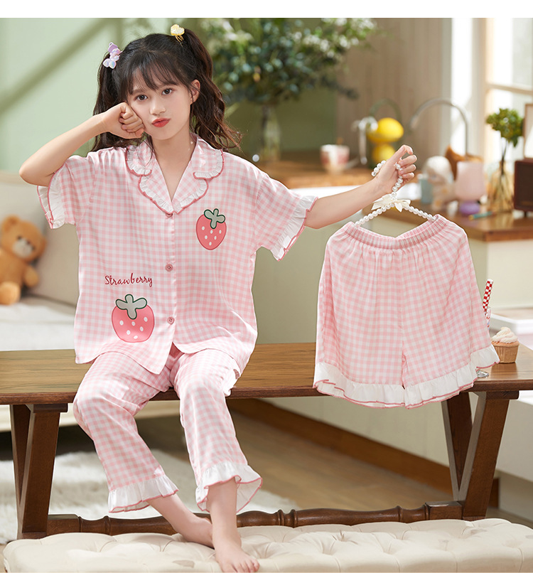 复制_儿童睡衣女童夏季冰丝薄款短袖三件套装小女.jpeg