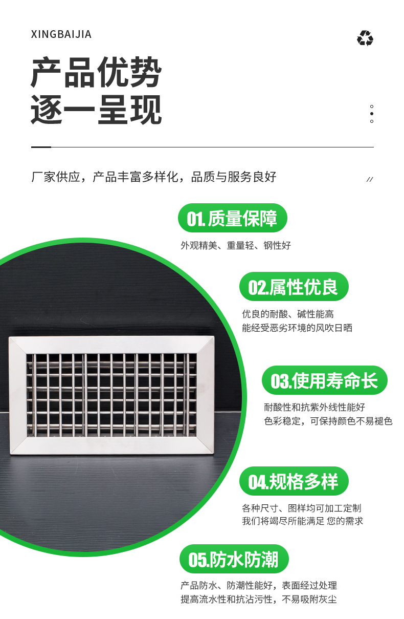 不锈钢双层可调出风口_04
