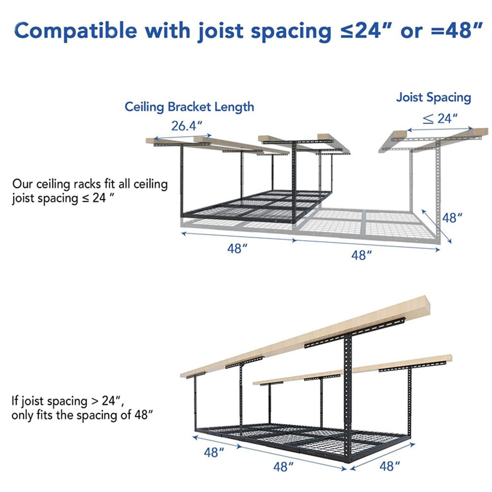 车库天花板收纳架01