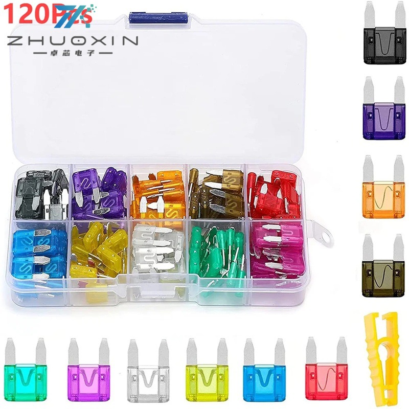 120pcs-Mixed-Mini-Blade-Fuses-