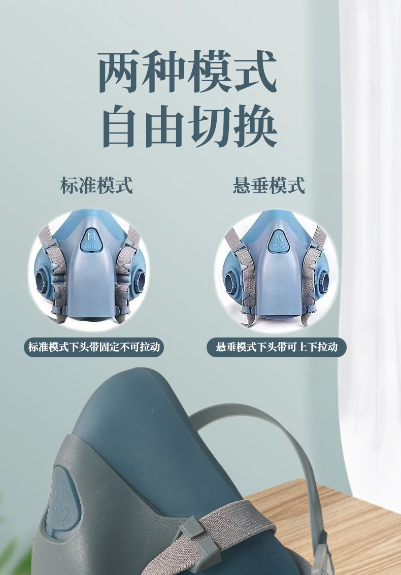 7502防毒面具喷漆化工农药装修蒸汽甲醛异味防工业