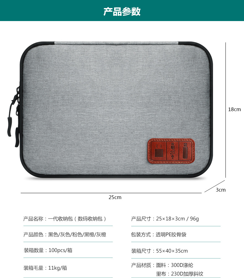 数据线收纳包,数码收纳包,定制收纳包厂家