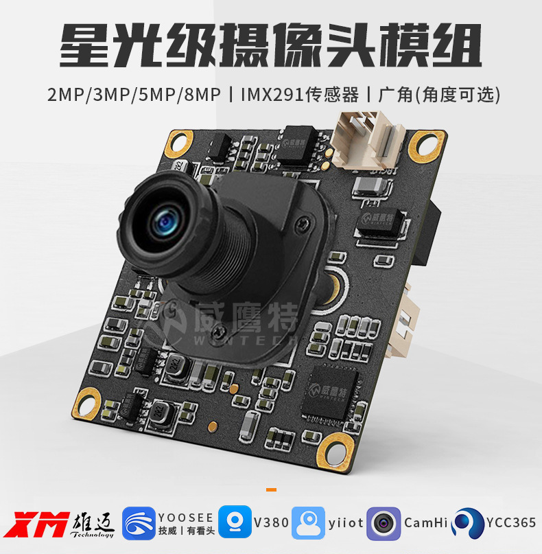 雄迈同轴AHD监控模组TVICVICVBS模组330+F37