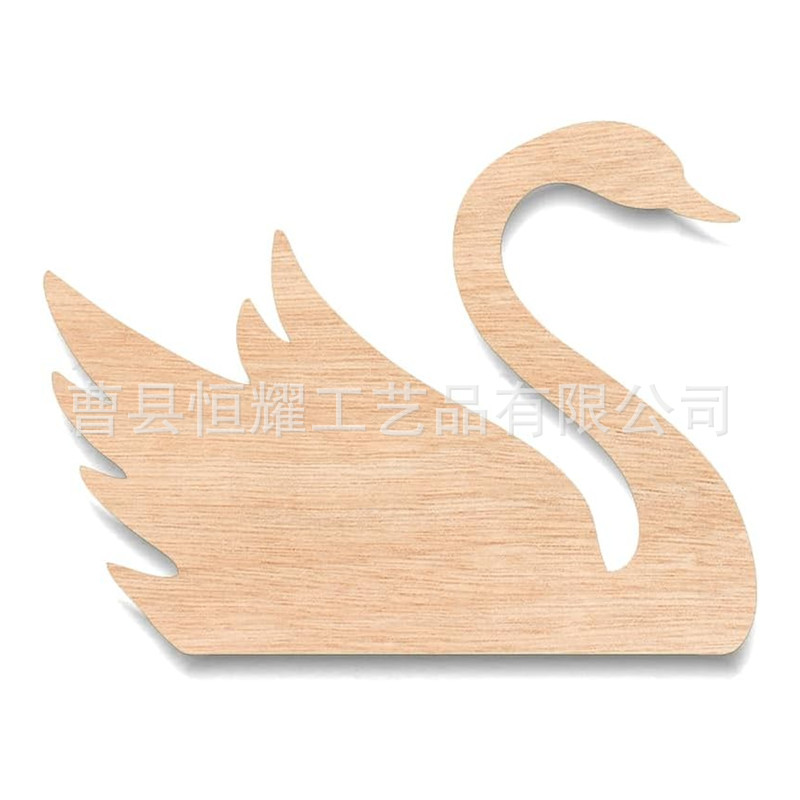 跨境天鹅形状木质菜板创意双面竹制砧板家居桌面装饰品摆件可定制