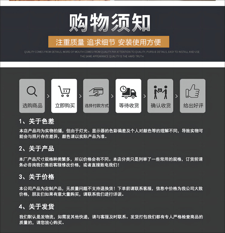 内贸购物须知(1)