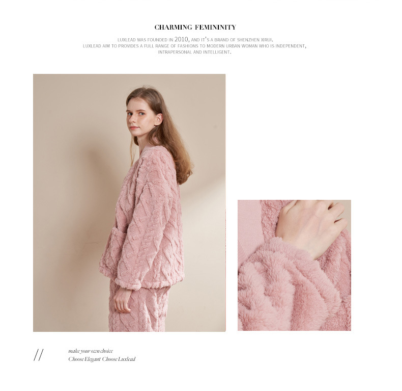 提花开衫--米白——