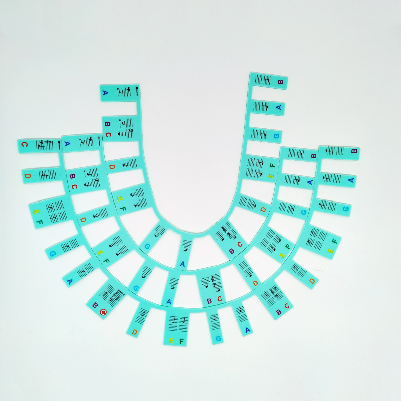 88键薄荷底彩字