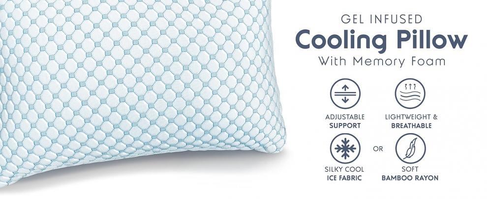 Cooling pillow features