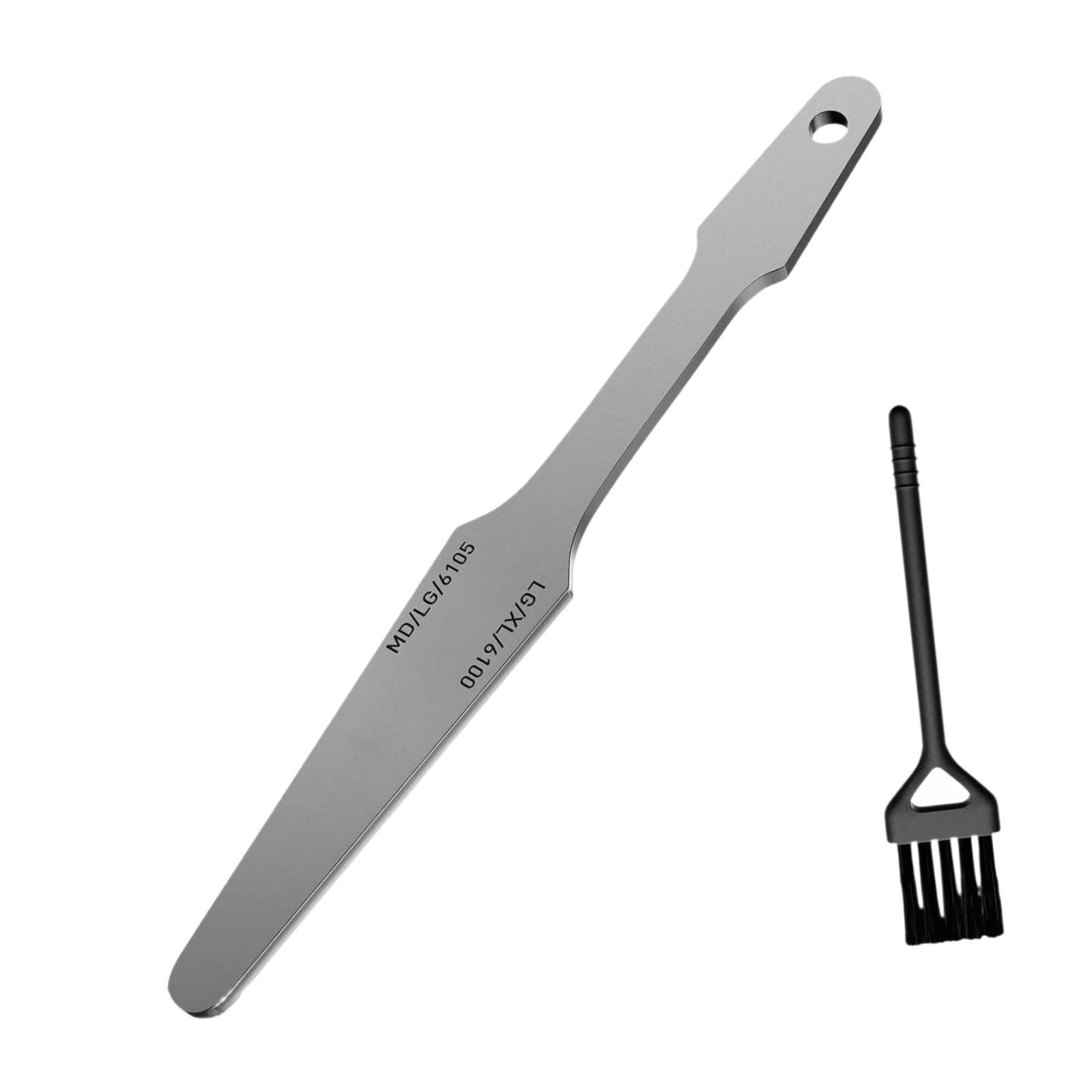 Guitars Fret File with Cleaning Brush Professional Luthier Tool Portable Luthier Repair Tool Guitar Repairing Tool for Guitar 
