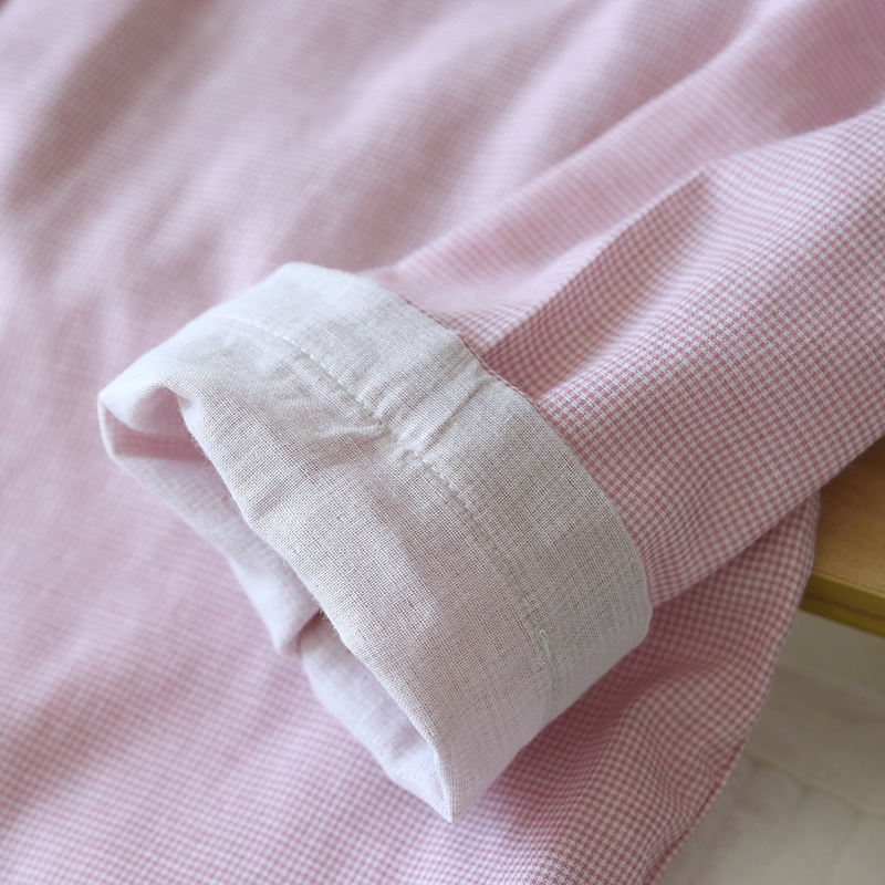 小格子纱布套装