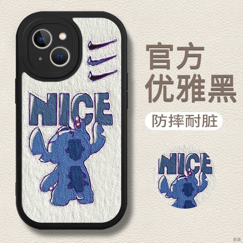 8-黑D-81977-油画史迪仔黑底