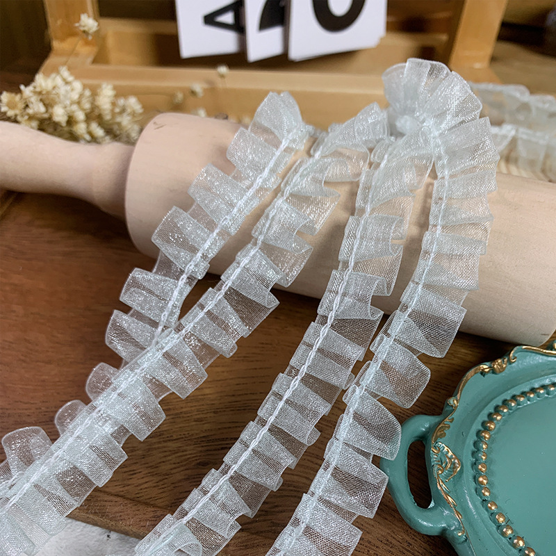 高档蕾丝花边辅料丝带织带布料小香风衣服服装下摆接长