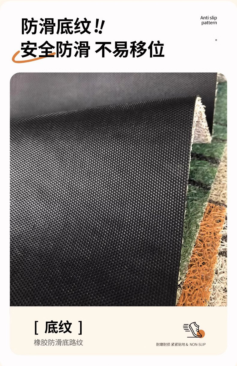 卡通进门垫丝圈免洗耐脏室内趣味入户门地垫家用门口加厚可爱脚垫