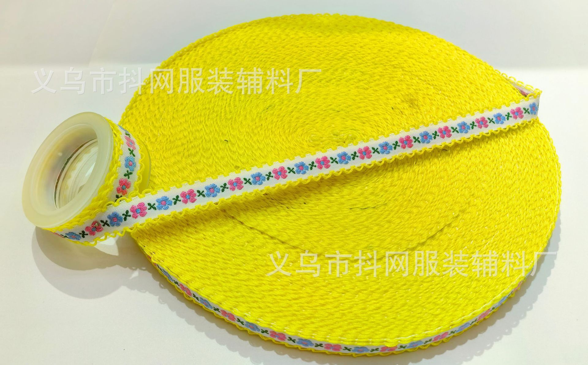 1.2cm木耳边民族风提花刺绣