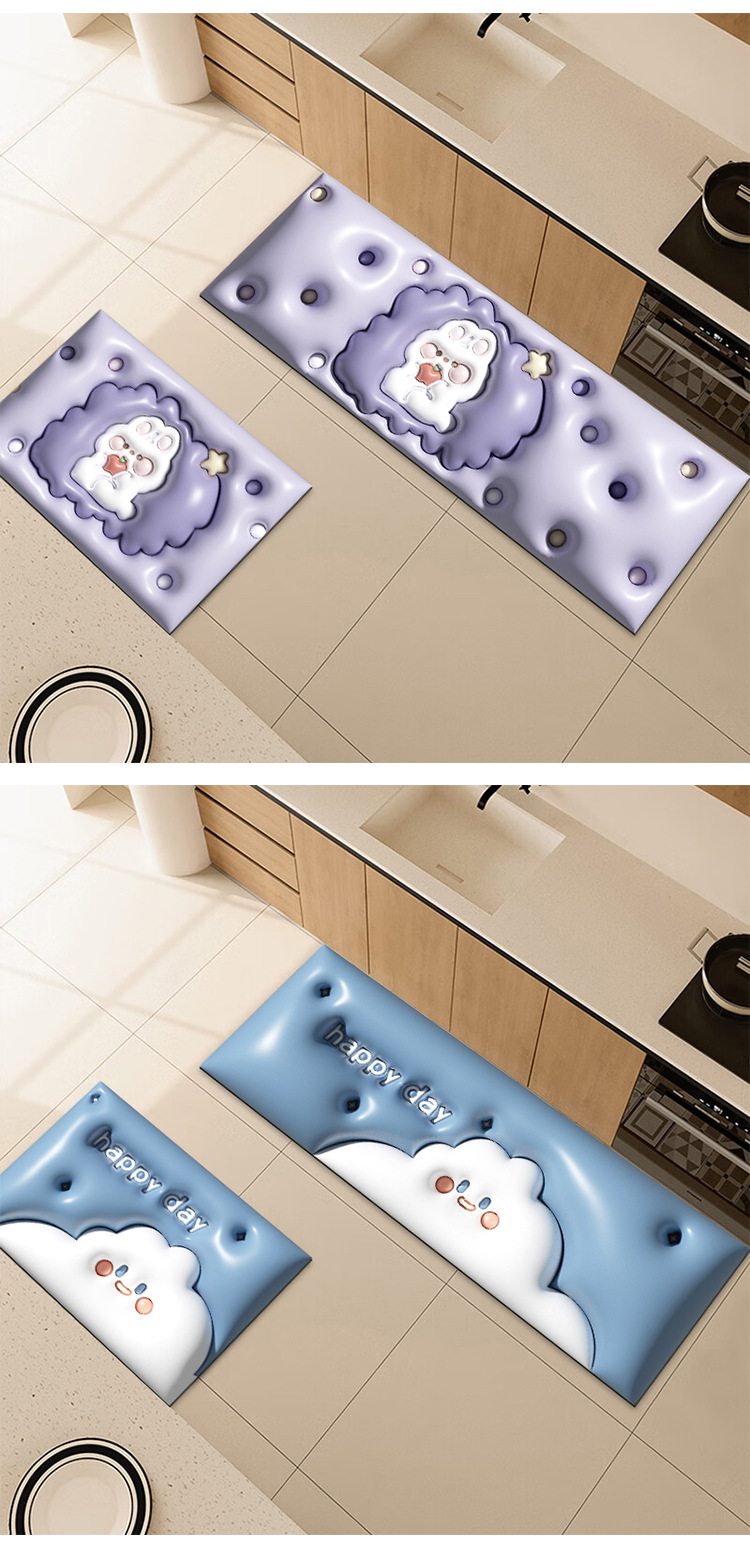 厨房地垫,地垫,吸水地垫,吸油地垫,卡通地垫,防滑地垫