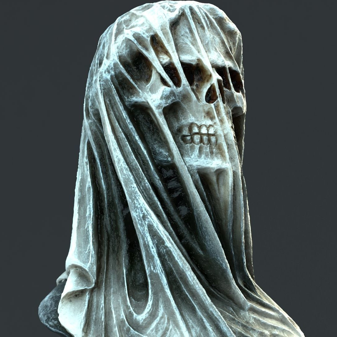 死神骷髅头雕像摆件