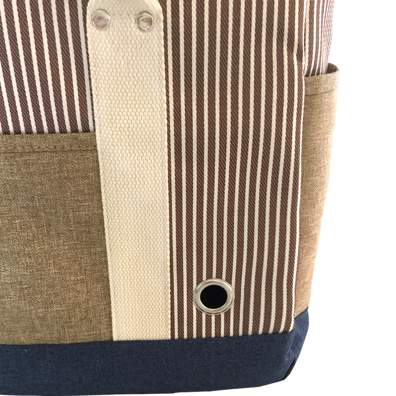I2-001条纹宠物手提包咖啡色-012