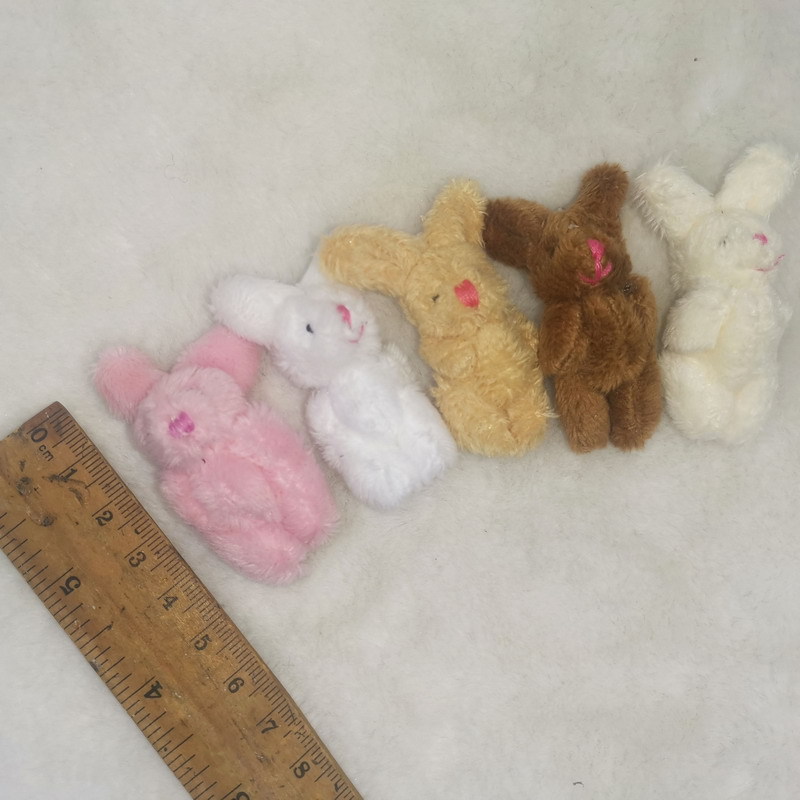 4.5cm long plush rabbit bunny